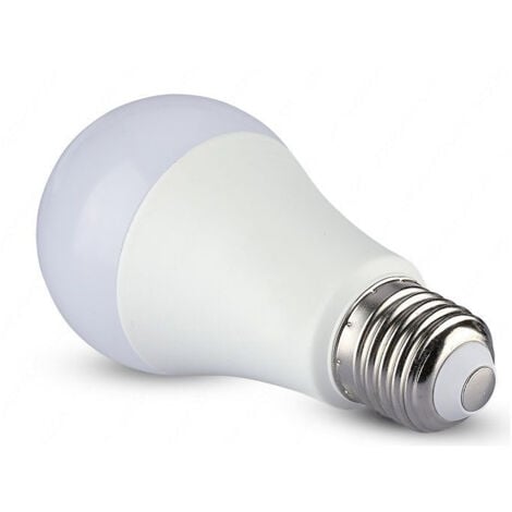 10 LAMPADINE LED V-Tac Bulbo E27 9W WATT LAMPADINA LUCE CALDA