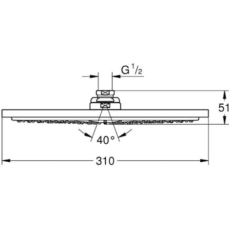 Grohe Doccia Grohe Rainshower® Cosmopolitan 310 a 1 getto (27478000)