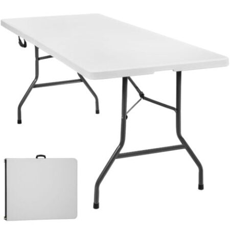 Tavolo pieghevole da campeggio 183 x 76 x 74 cm - Tavolo da campeggio, tavolo campeggio, tavolo pieghevole campeggio