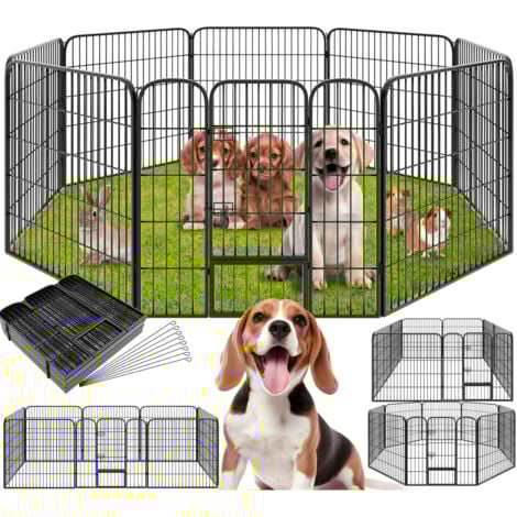 Recinto per cuccioli, forma ottagonale - recinto per cani, box per cani, gabbia per cani - 80 cm