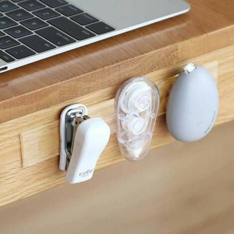Nastro biadesivo super adesivo da 3 m x 2 cm, con gancio e passante senza tracce, nastro magico trasparente impermeabile