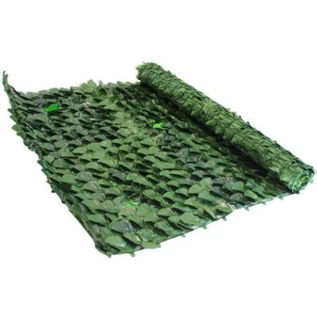 Siepe Verde Artificiale Da Giardino Evergreen Edera Rotolo 3mt. X H.1,5mt.