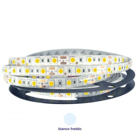 STRISCIA A LED SMD 5050 300 LED 5M METRI STRIP LED BOBINA IMPERMEABILE FREDDA