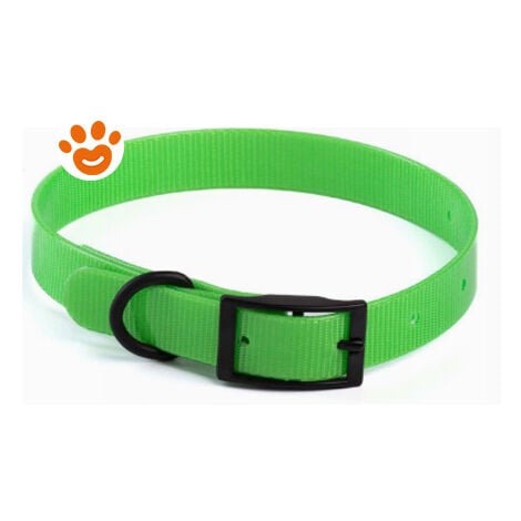 Leopet Collare Riflettente In Biothene  - Leopet Collare Riflettente In Biothene - Verde, 2,5 x 60 cm