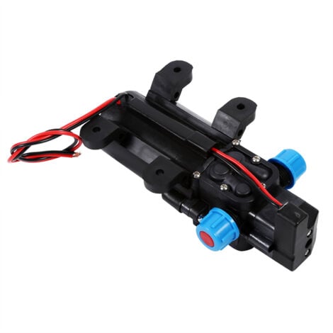 Pompa dell'acqua ad alta pressione QiMeiTech, pompa dell'acqua a membrana DC 12V 5 l/min, pompa irroratrice autoadescante 116 PSI con morsetti per barca, camper e roulotte