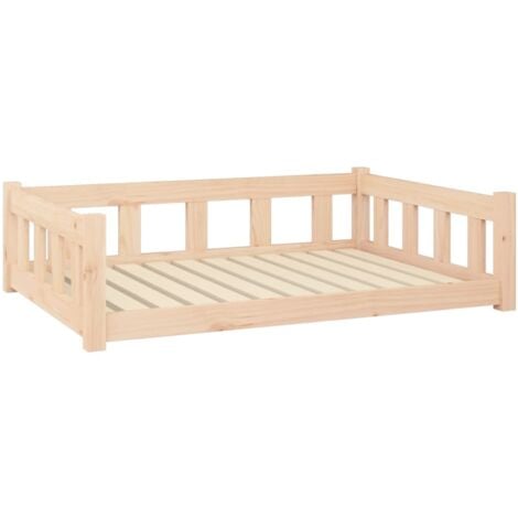 vidaXL Cuccia per Cani 105,5x75,5x28 cm in Legno Massello di Pino