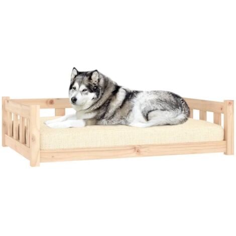 vidaXL Cuccia per Cani 105,5x75,5x28 cm in Legno Massello di Pino