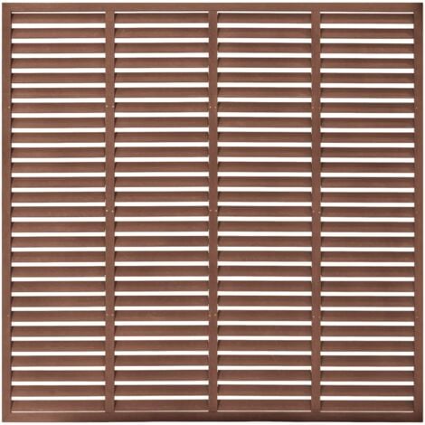 vidaXL Recinzione a Persiana in WPC 180x180 cm Marrone