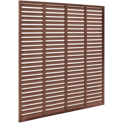 vidaXL Recinzione a Persiana in WPC 180x180 cm Marrone
