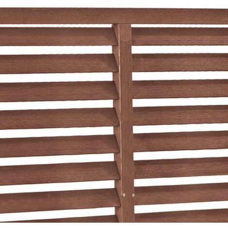 vidaXL Recinzione a Persiana in WPC 180x180 cm Marrone
