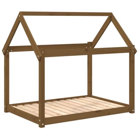 vidaXL Cuccia per Cani Ambra 111x80x100 cm in Legno Massello di Pino