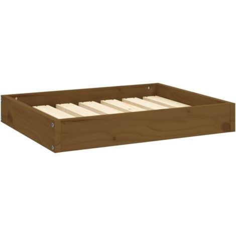 vidaXL Cuccia per Cani Ambrata 61,5x49x9 cm in Legno Massello di Pino