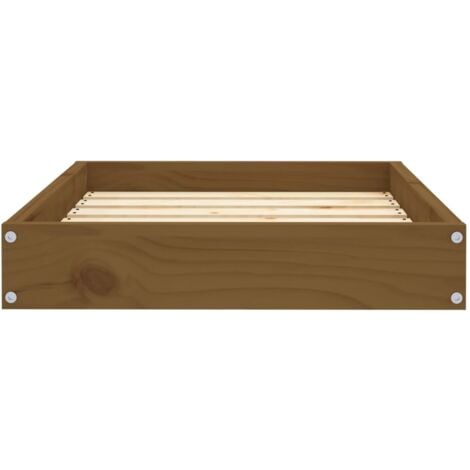 vidaXL Cuccia per Cani Ambrata 61,5x49x9 cm in Legno Massello di Pino