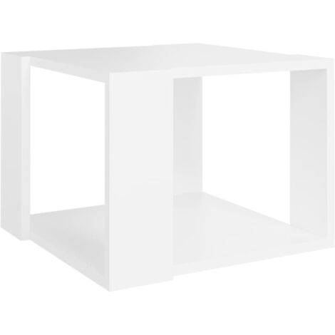 vidaXL Tavolino da Salotto Bianco 40x40x30 cm in Legno Multistrato