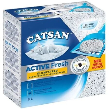 lettiera igienica per gatti catsan "active fresh" 8 litri