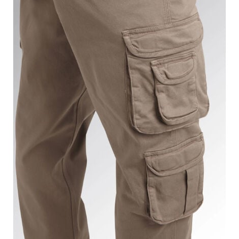 Diadora PANT WAYET CARGO pantaloni da lavoro beige naturale taglia S