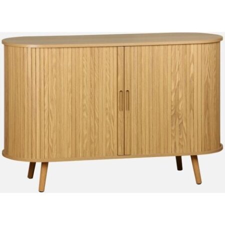Credenza scandinava a 2 ante scorrevoli, 120cm