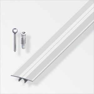 ALFER – 1mt – PROFILO DI COMPENSAZIONE LIVELLO IN ALLUMINIO ANODIZZATO – 33X900MM – COLORE ARGENTO