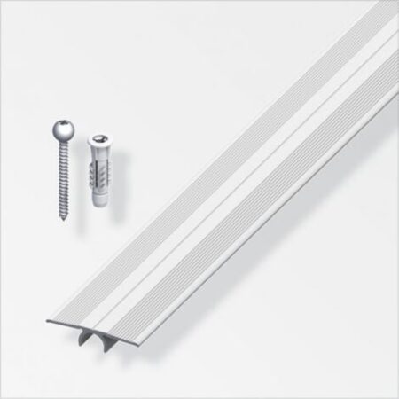 ALFER - 1mt - PROFILO DI COMPENSAZIONE LIVELLO IN ALLUMINIO ANODIZZATO - 33X900MM - COLORE ARGENTO