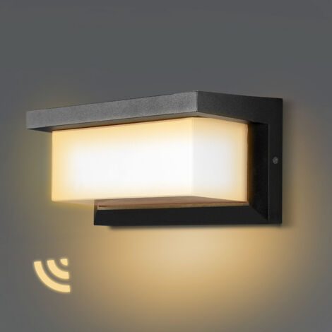 SWANEW Applique LED 18W LED sensore IP65 illuminazione per esterni con sensore di movimento patii giardini bianco caldo