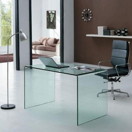 Scrivania in vetro OFFICE GLASSY 100X70X75