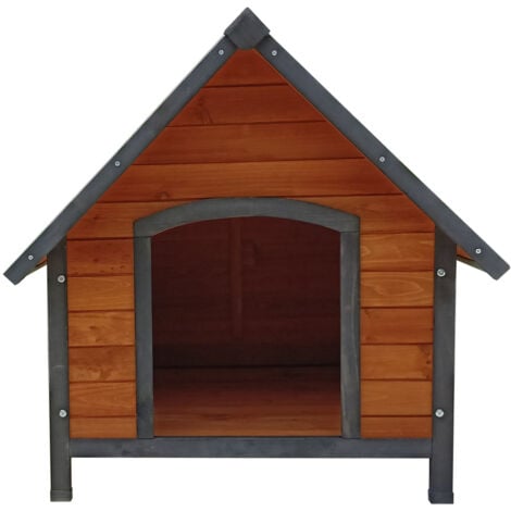 Cuccia per Cani di Grande Taglia Gardiun Loki 82x100x88 cm con Tetto a 2 Falde e Copertura in Bitume