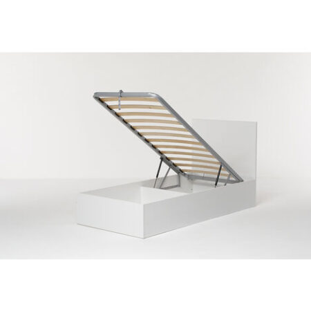 Letto Contenitore Made In Italy Cangù HI-BOX Singolo 90X190 Bianco