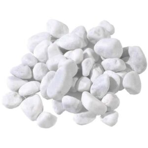 CIOTTOLI PIETRE IN MARMO BIANCO di CARRARA   25/40 mm Sacco da 25 Kg Per Vasi
