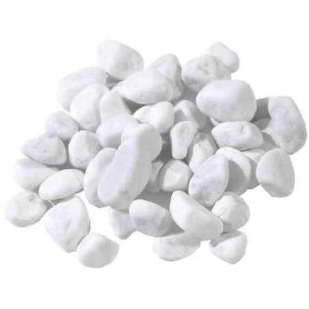 CIOTTOLI PIETRE IN MARMO BIANCO di CARRARA   25/40 mm Sacco da 25 Kg Per Vasi