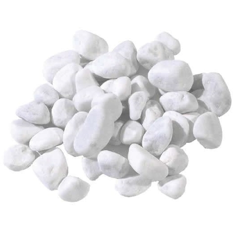 CIOTTOLI PIETRE IN MARMO BIANCO di CARRARA   25/40 mm Sacco da 25 Kg Per Vasi