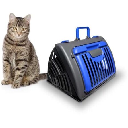 Trasportino Per Animali Domestici Cuccia Pieghevole Da Viaggio Per Cani e Gatti