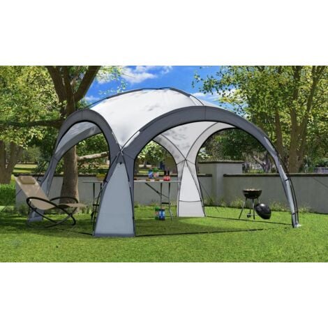 Bc-elec - HOPW-LED35G Pergolato da giardino 3,5x3,5m con illuminazione a LED e collettore solare. Tenda per feste, Padiglione Giardino, Tendone