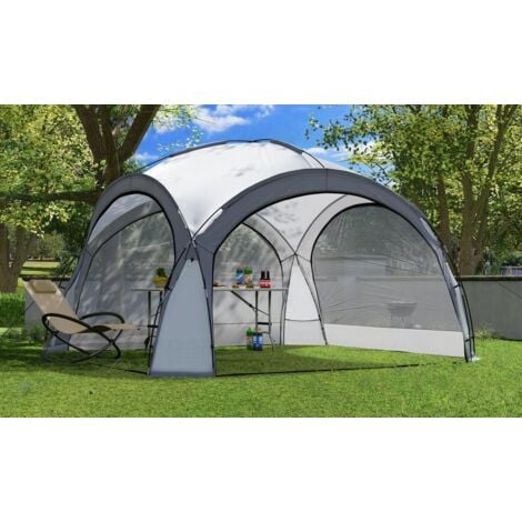 Bc-elec - HOPW-LED35G Pergolato da giardino 3,5x3,5m con illuminazione a LED e collettore solare. Tenda per feste, Padiglione Giardino, Tendone