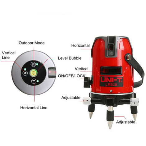 Livella Laser Autolivellante 360Gradi Misuratore Tracciatore Bolla Laser 2 Linee