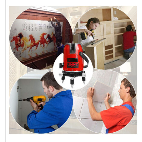 Livella Laser Autolivellante 360Gradi Misuratore Tracciatore Bolla Laser 2 Linee