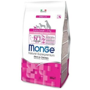 Monge Natural Cane Taglia Extra Piccola, Crocchette – Puppy Pollo 800gr