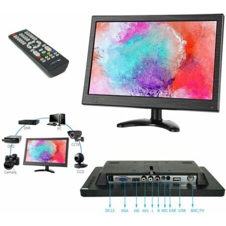 Monitor 13.3" pollici HD per telecamere display led TFT videosorveglianza