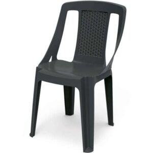 Ipae Progarden Sedia Resina Impilabile Procida – Antracite – 46x53x86 cm