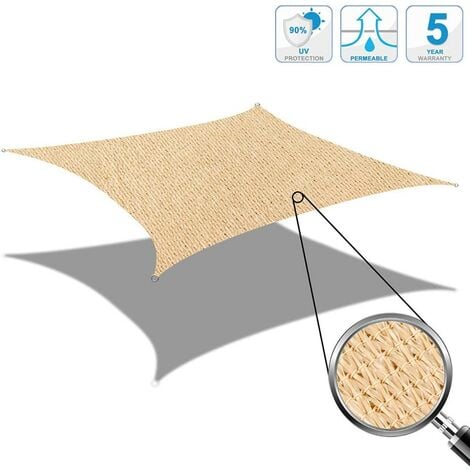 Vele ombreggianti quadrate m 6x6 SABBIA