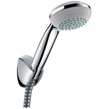 Hansgrohe Crometta 85 - Set doccia Variojet, 2 getti/Supporto doccia Porter'C 1,25 m, cromato 27558000