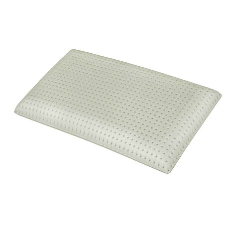 EVERGREENWEB - OFFERTA Cuscino Letto 40x70 Alto 12 cm Modello Saponetta 100% MEMORY FOAM, doppia fodera ALOE VERA e COTONE Sfoderabile Guanciale RILASSANTE per dolori Cervicali con DISPOSITIVO MEDICO