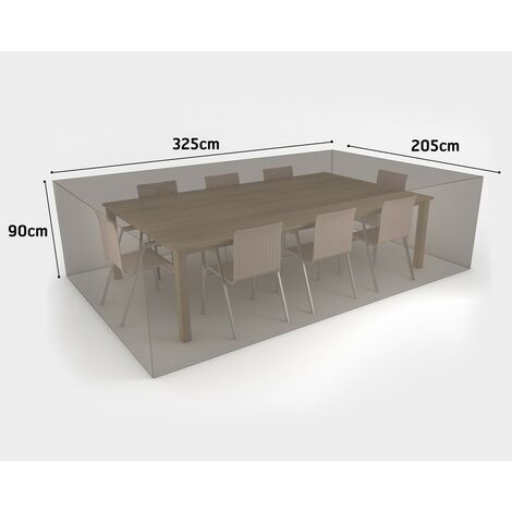 Copertura Tavolo Rettangolare 3,25 x 2,05 x 0,90 m