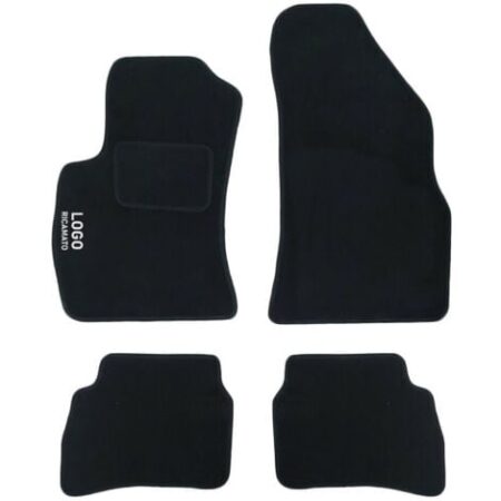 LUPEX SHOP - Tappetini auto compatibili per Doblo s.1, in moquette nera, anteriori e posteriori