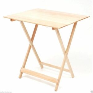 Tavolo pic nic rettangolare pieghevole in legno colore faggio  misura 60×80 cm