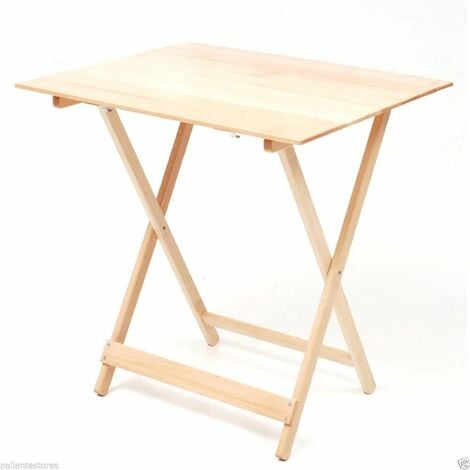 Tavolo pic nic rettangolare pieghevole in legno colore faggio  misura 60x80 cm