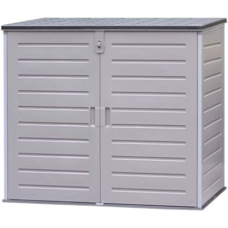 Baule in Resina Gardiun Soften II 1.170 L 140x82x123 cm Con Molle a Gas Grigio
