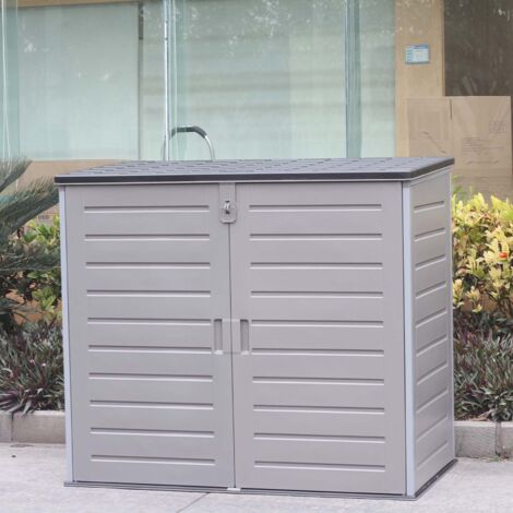 Baule in Resina Gardiun Soften II 1.170 L 140x82x123 cm Con Molle a Gas Grigio