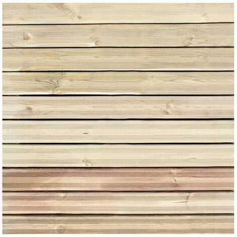 Onlywood Piastrelle in legno da esterno STRONG 100x100x3,8 cm - Pino Impregnato in Autoclave