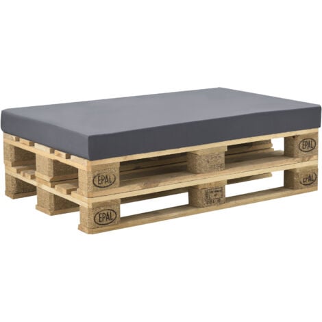 [neu.haus] Fodera per Cuscini e Spugne 120 x 80 x 10 cm Rivestimento Uso Interno Esterno Grigio scuro