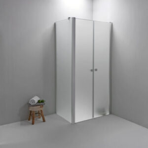 BOX DOCCIA ELITE ANGOLARE 70×90 CM APERTURA SALOON CON LATO FISSO OPACO